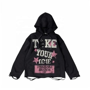 Sweat à capuche zippé intégral pour homme, en polaire mélangée, coupe oversize, thermique, délavé à l'acide, effet usé et décoloré par le soleil - Product Image 2