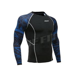 เสื้อแรชการ์ดแขนยาวสำหรับผู้ชาย,เสื้อรัชการ์ดรัดรูป BJJ MMA - Product Image 1