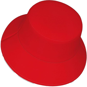 <b>Red</b> <b>Bucket</b> <b>Hat</b> Unisex Solid Color Casual Spring Summer Travel Wear Adult Canvas Style 3D Embroidery Packable 100% Cotton - Product Image 3