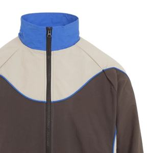 Veste coupe-vent respirante pour homme avec empiècements, logo personnalisé, vente en gros, vêtements de sport d'extérieur, veste coupe-vent - Product Image 3