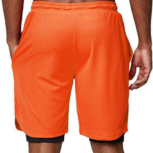 Shorts d'été respirants pour hommes, taille mi-haute, avec cordon de serrage, séchage rapide, qualité supérieure, pour la gym, la course, l'entraînement et les activités de plein air, personnalisables OEM. - Product Image 3