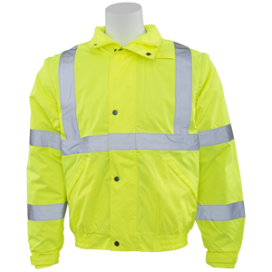 <b>Mens</b> Waterproof Industrial Safety <b>Jacket</b> <b>Reflective</b> High Visibility Workwear for Outdoor Laborers - Product Image 2