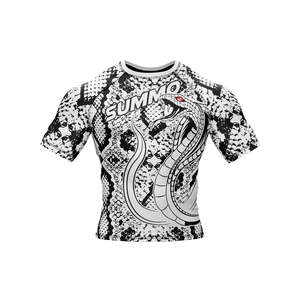 Custom Best Quality Plain Breathable MMA Rash Guard Long Sleeve Unisex Regular Fit Compression Eco-Friendly Quick Dry - Product Image 4