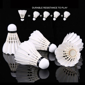 Volant de badminton DunRun DR-07 en plumes d'oie de haute qualité et durable pour l'entraînement et le divertissement - Product Image 5