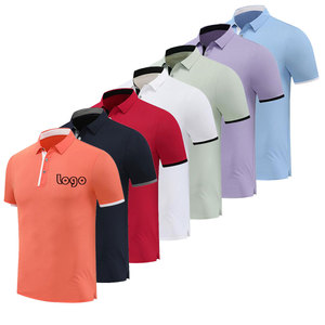 Chemise décontractée tendance pour homme, color-block, à poches, manches courtes, séchage rapide, infroissable, en popeline 180g tricotée Spandex/Polyester - Product Image 1