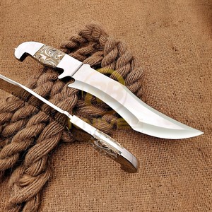 Couteau Bowie OEM de chasse, de survie et tactique à lame fixe, en bois, entièrement forgé, personnalisable, fait main, de qualité supérieure, pour le camping et le bushcraft en extérieur - Product Image 1