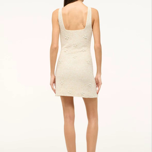 Vestido Mini de Lujo con Flecos de Cuentas para Fiestas Nocturnas y Cócteles, Vestido Mini con Flecos de Cuentas Doradas al por Mayor - Product Image 1