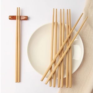 Asian Food Noodles Sushi Sticks <b>Reusable</b> Wood <b>Chopsticks</b> Set On Wooden Chop Sticks Kitchen Restaurant Cutlery Tableware - Product Image 1