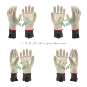 Gants de travail en coton, poignet tricoté, antidérapants, texture micro-diamantée sur les doigts, gants de sécurité polyvalents - Product Image 6