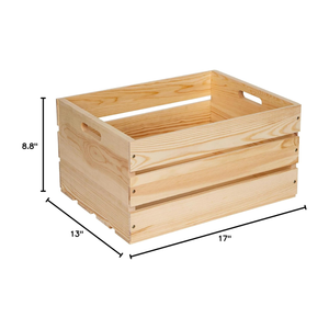 Cajas de madera de pino al por mayor al mejor precio para almacenamiento, cestas de almacenamiento para organizar la sala de estar, el baño y la encimera de la cocina - Product Image 3