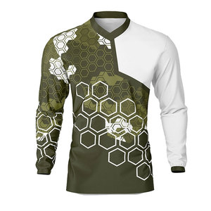 Jersey de Motocross 100% Poliéster con Tejido de Micro Malla, Color Inalterable, Jersey de Sublimación Mx para Motociclismo y Automovilismo para Hombre - Product Image 1