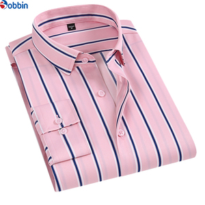 เสื้อเชิ้ตผู้ชายสไตล์ฮอต ระบายอากาศได้ดี เสื้อเชิ้ตเดรสผู้ชายแขนยาวลายทาง เสื้อเชิ้ตทำงานลำลองทรงเข้ารูป เสื้อเชิ้ตสตรีทแวร์ - Product Image 5