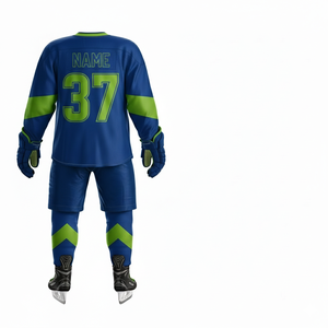 Suministro directo de fábrica, uniforme de hockey sobre hielo personalizado para equipos, uniforme de hockey sobre hielo de poliéster con etiqueta privada para entrenamiento - Product Image 3