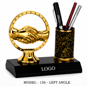 Trofeo Portátil de Escritorio de Metal Fundido a Presión con Acabado Cromado - Product Image 2