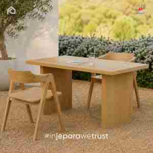 Chaise de salle à manger en bois massif avec dossier incurvé, fauteuil en bois naturel pour restaurant, café, hôtel, villa, mobilier d'hôtellerie - Product Image 6