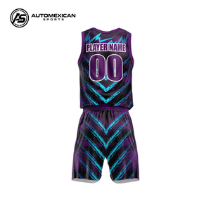 Conjunto de Camiseta y Pantalones Cortos de Baloncesto Personalizados para Hombre, Poliéster con Impresión por Transferencia de Calor, Ropa Deportiva Transpirable para Equipo - OEM/ODM Disponible - Product Image 2