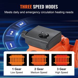 ปั๊มน้ำร้อนหมุนเวียน 110V 180W 3 ระดับความเร็ว 10 GPM พร้อมหน้าแปลน 3/4 นิ้ว NPT รุ่น 009-BF5-J สำหรับระบบ HVAC ในบ้านแบบหมุนเวียนน้ำร้อน 3 ระดับความเร็ว - Product Image 4