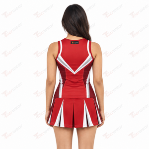 Tenue complète de cheerleading pour femmes : haut et jupe athlétiques légers, à séchage rapide et en tissu extensible pour l'entraînement - Product Image 4