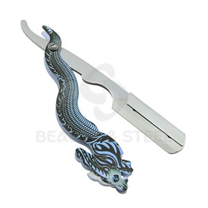 Professional Shavette Straight Edge <b>Razor</b> Men's Manual Facial Hair Removal Tool Smooth Control Easy Grip - Product Image 3