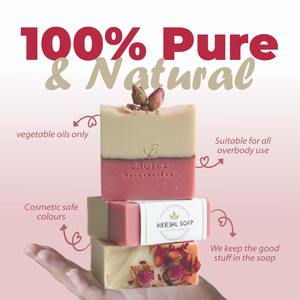 Jabón de Rosas Orgánico Herbal de Marca Privada, Jabón Artesanal Natural Blanqueador para Piel Seca, Barra de Baño, Empaque de Regalo, Fabricante OEM, Venta al Por Mayor - Product Image 4