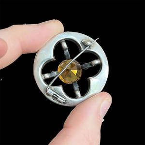 Broches Escoceses de Ágata con Grabado de Plata y Cuarzo, Diseño de Plaid, Antiguos y Personalizables, para Vestir con el Tartán Escocés - Product Image 5