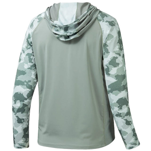 Camisa de Pesca con Capucha de Manga Larga para Hombre, Estampado de Camuflaje Sublimado, Absorbe la Humedad, Protección UV, Top Ajustado para Verano y Actividades al Aire Libre - Product Image 3