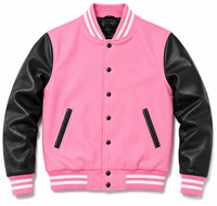 Jaket Varsity Musim Dingin Pria Xlise International Custom OEM Bordir Wol Kulit Patch Chenille Depan Tahan Angin Bernapas