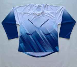 Maillot de hockey sur glace unisexe de haute qualité personnalisable avec logo brodé ou imprimé sur toute la surface par sublimation - Product Image 5