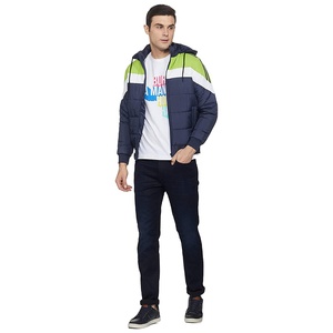 2025 High Street Style Down Puffer Jacket para hombres Moda personalizada Cálido a prueba de viento Lona gruesa con cuello con capucha - Product Image 3