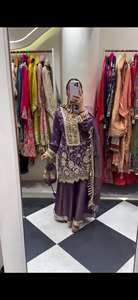 PinkCityBlocks - Traje Salwar Kameez Tradicional de Georgette Cosido para Mujer, Estilo Indio/Pakistaní, para Bodas de Invierno, con Espejos Decorativos - Product Image 2