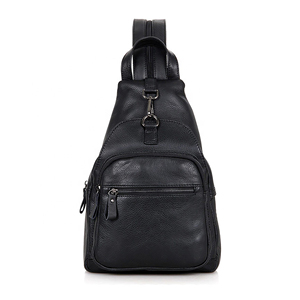 Mochila de Cuero Genuino de Diseño para Hombre, Cierre de Solapa, Ligera, Resistente al Agua, Bolsa de Viaje para Portátil - Product Image 5