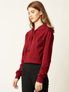 Sweat à capuche personnalisé avec logo pour femme, en laine de haute qualité, style streetwear respirant, mode personnalisée - Product Image 3