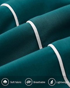 ชุดวอร์มผู้หญิงปี 2026 สีเขียวฟอเรสต์ ทีล แจ็คเก็ตซิปแบบวินเทจ กางเกงขายาวทรงกว้าง แต่งขอบตัดกัน ชุดเซ็ตสองชิ้น - Product Image 6