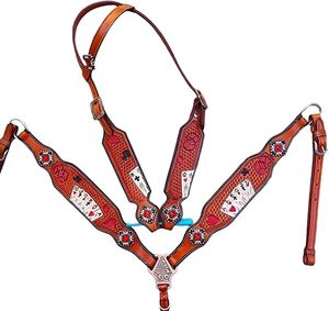 Brida de Cuero Inglés Roja de PVC de Alta Calidad con Cincha para Caballos, Diseño Personalizado Directamente de la India, Disponible en Grandes Cantidades - Product Image 4