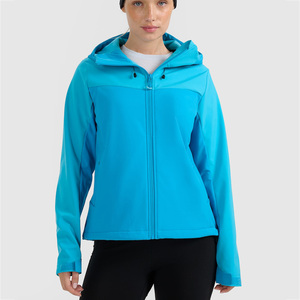 <b>Custom</b> Women's Softshell Jacket Hooded Outdoor Casual Windproof Full Zip Utility Pockets Lightweight Weather Resistant Apparel - Product Image 1