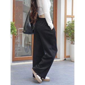 Pantalon d'été streetwear pour femme, plusieurs couleurs, long, en molleton, avec dentelle et taille élastique, fabrication vietnamienne, livraison gratuite - Product Image 5