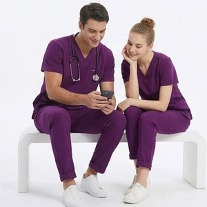 Hospital tracksuit Medical <b>Scrub</b> <b>Set</b> for Doctor and Nurse / Hospital tracksuit | unisex hospital tracksuit doctor - Product Image 3