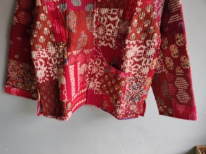 Quilted <b>Patchwork</b> <b>Jacket</b> Women's Mandarin Collar Full Sleeve Cotton Autumn Style Regular Length Patch Designs gift for her - Product Image 5