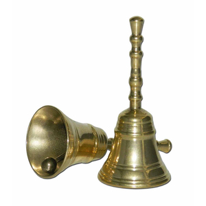 Premium Quality Solid <b>Brass</b> Pooja <b>Bell</b> Wall Hanging High-Lustre Gold Finish Handcrafted Home Decor for Festival Occasions - Product Image 4
