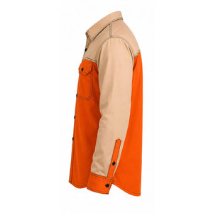 Resistant Fireproof Waterproof Polyester OEM EN11612 D2E3 FR High Heat Molten Metal Splash Protective <b>Welding</b> <b>Shirt</b> - Product Image 4
