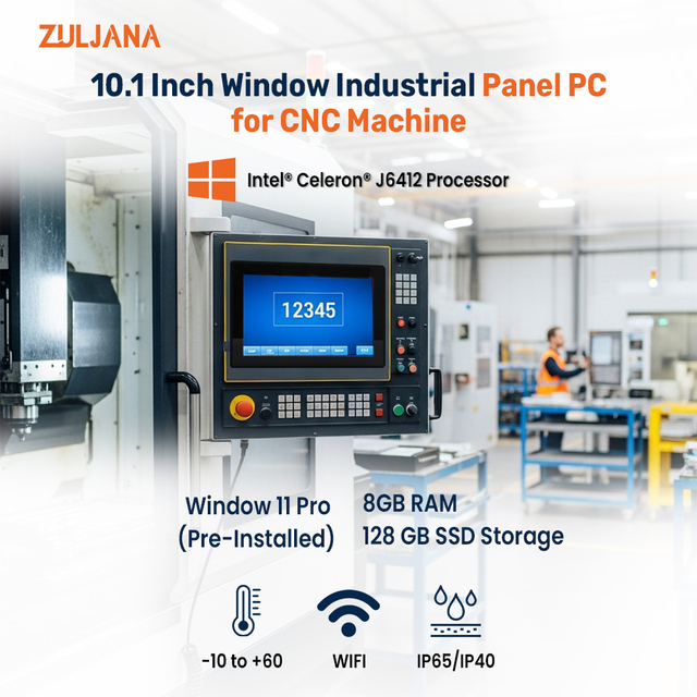 Fanless Industrial Embedded Panel PC High Resolution PCAP Touchscreen Computer with IP65 Front Waterproof