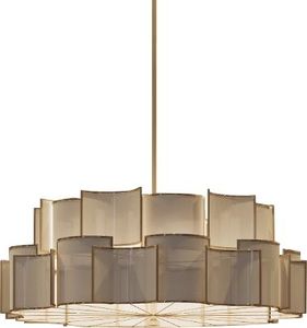 Luminaire suspendu géométrique moderne en fer, léger et durable, pour l'intérieur, montage au plafond, décoration de salon, design minimaliste - Product Image 1