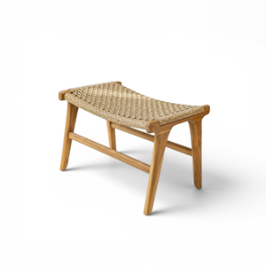 Sofás de Lujo Premium de Madera de Teca Sólida para Sala de Estar, Sillón de Respaldo Alto, Otomana, Conjunto de Sillas Tejidas a Mano con Cuerda, para Patio - Product Image 6