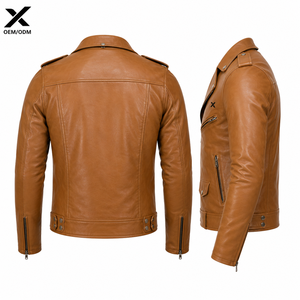Veste de moto classique pour homme X Sports City, coupe cruiser, manches longues, coupe-vent, toutes saisons, avec logo frontal, OEM/ODM - Product Image 2