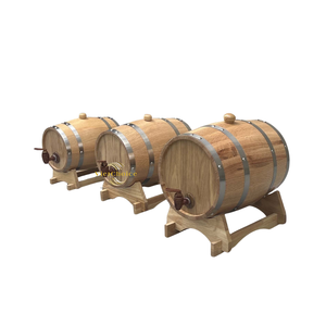 Baril à vin en bois de haute qualité VietChoice, design vintage, écologique, pour servir du vin - Product Image 1