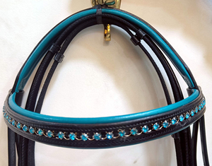 Équipements équestres de luxe : Bridons en cuir, nouveau style, rembourrés avec muserolle, faible MOQ - Product Image 3