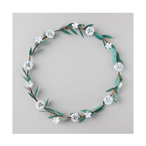 Artistic Metal Wreath with Intricate Leaf Design for <b>Front</b> <b>Door</b> Wall Hanging and Elegant Home <b>Decoration</b> - Product Image 4