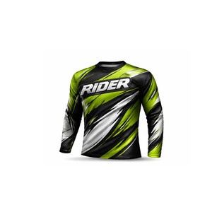 Maillot de vélo de montagne unisexe à manches longues en cuir coupe-vent pour moto, motocross, BMX, VTT, tout-terrain - Product Image 4