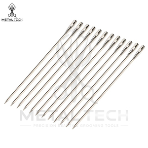 Nouvelles Aiguilles Droites en Acier Inoxydable pour Tissage de Cheveux 2026, Aiguilles de Couture Premium à Grand Œil pour Extensions de Tissage, Outils de Salon - Product Image 3