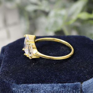 Anillo de Compromiso Unisex de Oro Amarillo con Diamante de Corte Brillante, Engaste de Garras, Estilo Original, Oro Sólido de 18K, Bañado en Rodio, Certificado IGI - Product Image 3